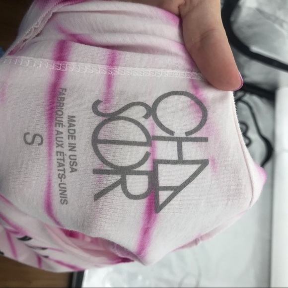 Chaser Pink and White Tie Dye T Shirt - Picture 4 of 4